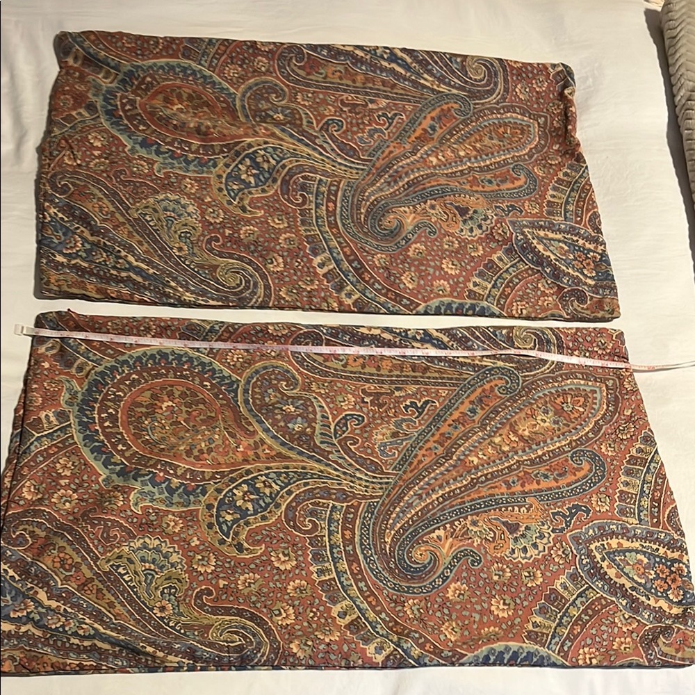 Pottery Barn Paisley Accent Pillow Covers - Multicolor